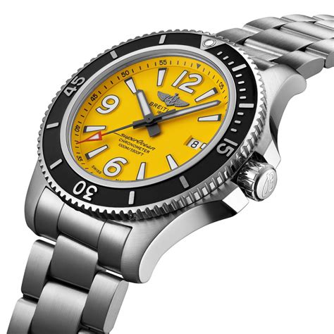 breitling superocean yellow 44|breitling superocean chronograph automatic.